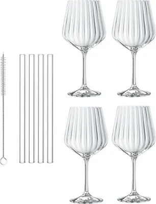 Obrázek produktu pro Nachtmann Gin&Tonic + 4 skleněná brčka 7574/8ks Tastes Good 103143
