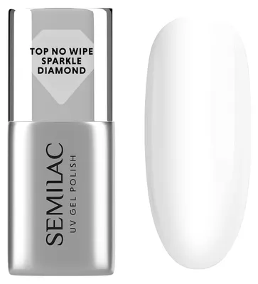 Immagine prodotto di SEMILAC Top per smalto ibrido, No Wipe - Sparkle Diamond, 7 ml