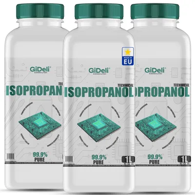 Produktbild von Isopropanol 3L Technisch 99,9% IPA Reiniger & Entfetter für Industrie GiDeli