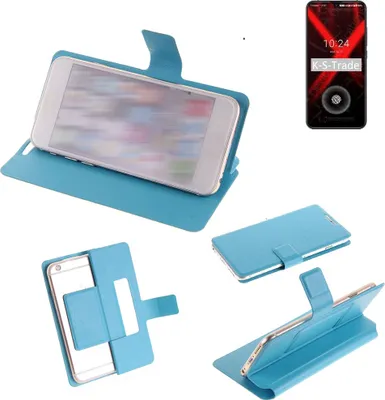 Produktbild von K-S-Trade Schutzhülle Handyhülle kompatibel mit UMIDIGI X Flip cover Handy case Smartphone Klapphülle blau