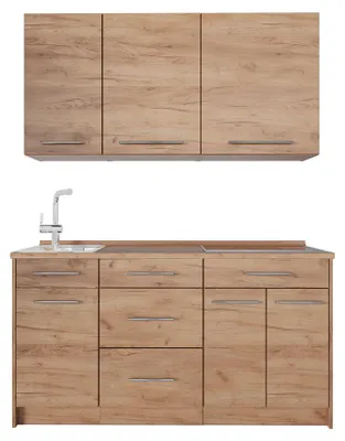 Produktbild von Singleküche Vicco Fame-Line Goldkraft Eiche/Goldkraft Eiche 150 cm Arbeitsplatte Goldkraft Eiche, Model 69639