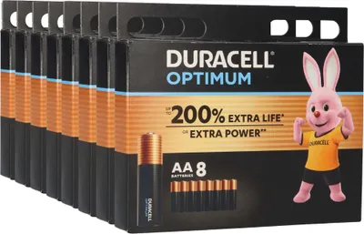 Immagine prodotto di 64x Duracell MN1500 AA Mignon Batterie Optimum (8x 8er Blister)