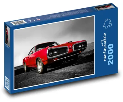 Obrázek produktu pro Puzzle 2000 Červené sportovní auto na silnici - martinpuzzle