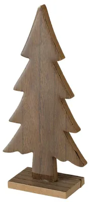 Produktbild von Deko-Aufsteller Narvik H20cm aus Holz braun Tanne Weihnachts-Baum Advent X-Mas
