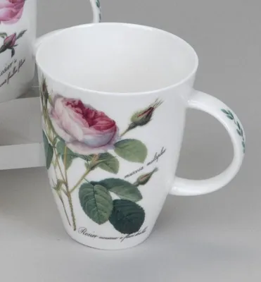 Produktbild von Bone China Becher 'Redoute Rose', 350 ml