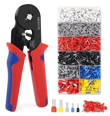 Produktbild von Crimpzange Set mit 1800 Aderendhülsen 0,25-10mm² Selbsteinstellend