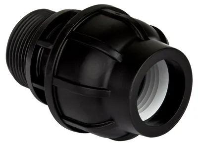 Produktbild von PE Rohrverschraubung 32 mm x 1 Zoll AG mit DVGW