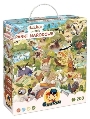 Produktbild von CzuCzu Wilde Puzzle Nationalparks 200 Teile 6+