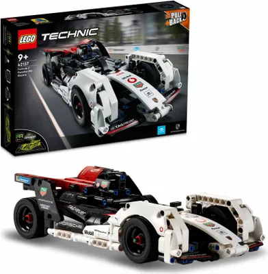 Produktbild von LEGO 42137 Technic Formula E Porsche 99X Electric, Rennauto für Jungen und Mädchen, Modellauto-Bausatz, Spielzeugauto mit Rückziehmotor und AR-App