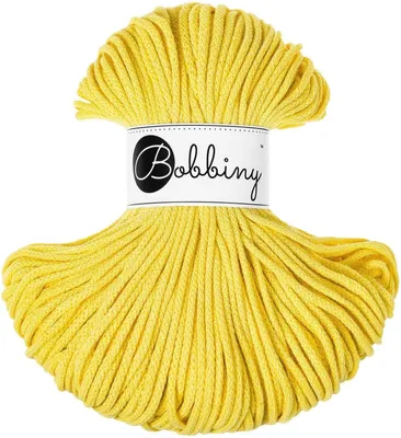 Produktbild von Bobbiny Junior 3 mm 100 m Canary Yellow Schnur