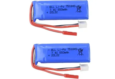 Produktbild von 2ks 751845 7,4V 550mAh lítiová batéria pre Wltoys K969 K979 K989 K999 P929 P939 Príslušenstvo do auta pre vysokorýchlostné diaľkové ovládanie