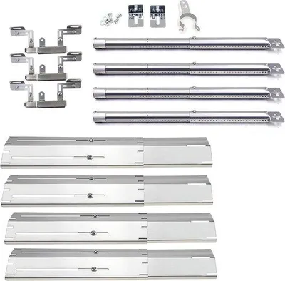 Produktbild von Famanu Grillbrenner Set für 3-flammige Gasgrills - 4 Brenner, Edelstahl