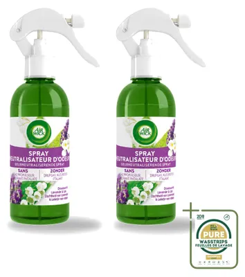 Immagine prodotto di 2 flaconi di spray per ambienti Air Wick Active Fresh, profumo Lavanda e Gelsomino, 237 ml - Confezione risparmio - 2 pezzi