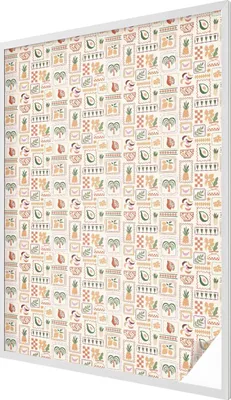 Obrázek produktu pro Vitrážová fólie na okno - 146x100 cm - vitrážový vzor - neprůhledná dekorativní fólie na ochranu soukromí - samolepicí, UV ochrana - folkloristické vzory