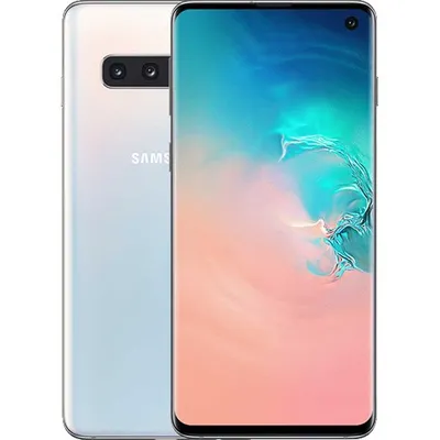 Imagen del producto de Samsung Galaxy S10 SM-G973F, pantalla de 15,5 cm (6,1"), 8 GB de RAM, 128 GB de almacenamiento, cámara de 12 MP, sistema operativo Android 9.0, color blanco