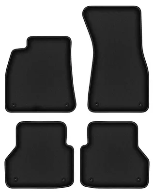 Produktbild von Velours-Fußmatten für Audi A7 C8 2018- (Sportback) – 4-tlg, Schwarz, passgenau – Wielganizator DURBAN