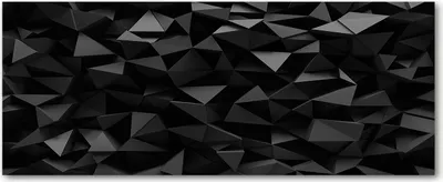 Produktbild von Tulup® Glas-Bild Wandbild aus Glas - 125x50 - Wandkunst - Wandbild hinter gehärtetem Sicherheitsglas - Dekorative Wand für Küche & Wohnzimmer  - Kunst: modern & klassisch - 3D-Abstraktion - Schwarz