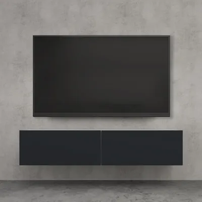 Produktbild von doporro TV Lowboard hängend Fernsehschrank Wohnzimmer | TV-Schrank hängend Fernsehtisch Hängeschrank 140cm Fernsehschrank02