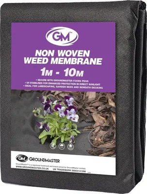 Productafbeelding van Famanu tuin-vliesstof - onkruidwerend, waterdoorlatend, 200x1000 cm, zwart