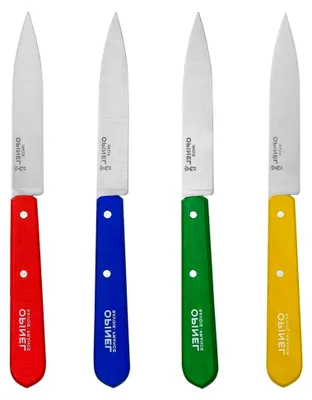 Produktbild von Messerblock aus Buchenholz mit Opinel Küchenmessern, grau, M