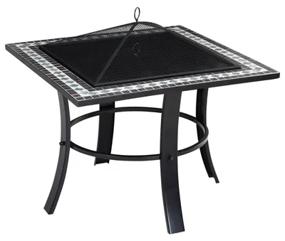 Produktbild von Mosaik-Feuerstelle, 76 x 76 cm, pulverbeschichteter Stahlrahmen