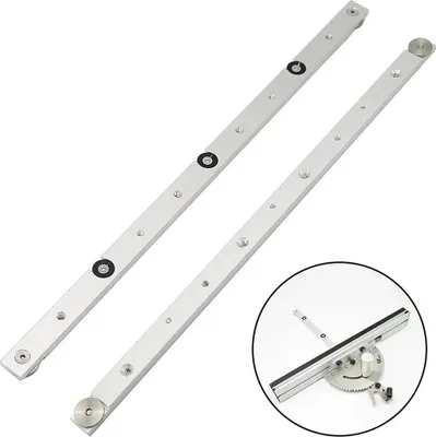 Obrázek produktu pro Vodicí lišta pro pokosovou pilu - 850 mm posuvná lišta pro pokosovou pilu - Pro T-drážku - Vodicí lišta - Slitina hliníku - Zelená/fialová