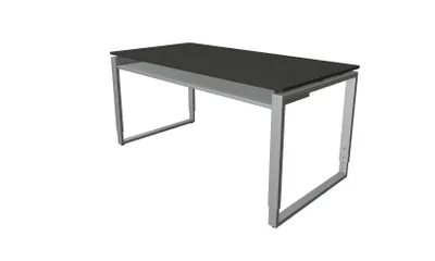 Produktbild von Kerkmann Schreibtisch Architekt 160 x 80 x 68-82 cm Bügelgestell Anthrazit