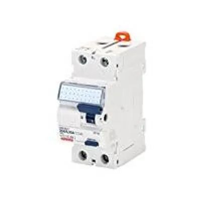 Productafbeelding van Gewiss GWD4817 differentiaalbeveiligingsschakelaar, Idp Na, 2P 25 A, directe werking, Idn=0,03 A, 2 modules