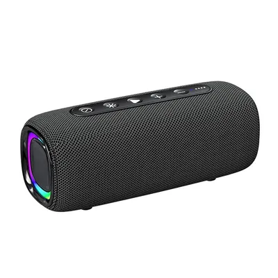 Produktbild von Tragbarer Bluetooth-Lautsprecher, wasserdichte Musikbox, 25h Wiedergabezeit, LED Lichter, TWS-Kopplung, BT5.3, für Zuhause & Party