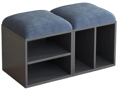 Produktbild von Schuhbank – Schuhschrank – Schuhaufbewahrungsbox – Schuhmöbel – Schuhregal – Holz und Kunststoff