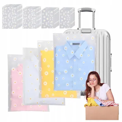 Produktbild von 20x Reise Kleider Organizer Transparent für Koffer