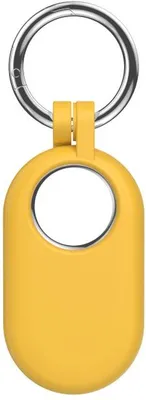Productafbeelding van Sleutelhanger, geschikt voor de Samsung SmartTag 2 – siliconen – geel – CHPN