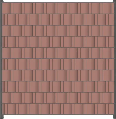 Produktbild von Wallario Zaunsichtschutz mit Motiv Pastellpink für Ein- und Doppelstabmatten Zäune in der Größe 200 x 200 cm