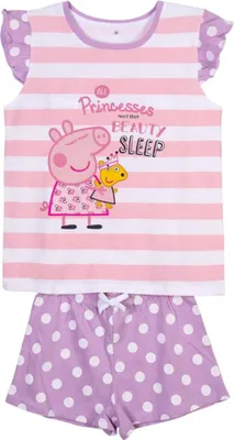Obrázek produktu pro Krátké pyžamo Peppa Pig, fialové, 92 cm