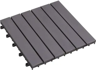 Zdjęcie produktu dla vidaXL Płytki tarasowe 10 szt. Szare 30 x 30 cm lite drewno akacjowe