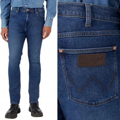 Produktbild von Wrangler Larston Slim Tapered The Rock Tapered Dark Denim W34 L34