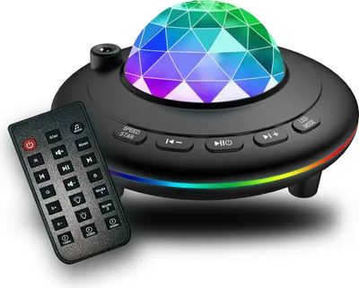 Produktbild von LED Sternenhimmel Projektor, Nachtlicht mit Sternen und Galaxis Effekten, Bluetooth Lautsprecher, Fernbedienung, Timer, RGB Farben Retoo