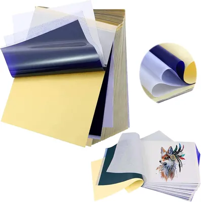 Produktbild von Tattoo-Transferpapier A4, 100 Blatt, 4-lagig, für Thermodrucker