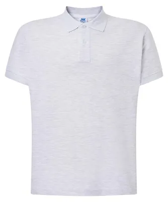 Image de JHK - Polo pour homme, coupe classique LT4385 (L) (gris chiné)