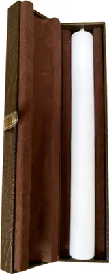 Produktbild von Set Kerzenrohling zum Verzieren Weiß 415 x Ø 30 mm mit Geschenketui