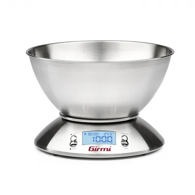 Obrázek produktu pro Girmi PS85, Elektronická kuchyňská váha, 5 kg, 1 g, Nerezová ocel, Nerezová ocel, Nerezová ocel