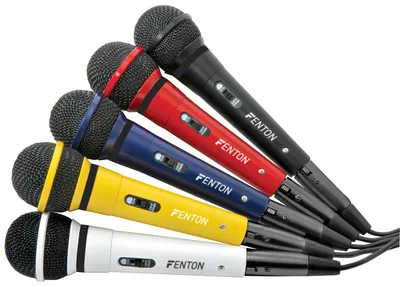 Produktbild von Fenton DM120, Karaoke-Mikrofon, -52 dB, 50 - 13000 Hz, 600 Ohm, Kardioide, Dynamisch