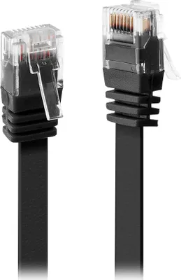 Immagine prodotto di LINDY Patchkabel Cat6 Flachband ungeschirmt schwarz 3.00m