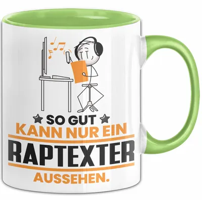 Produktbild von Raptexter Geschenk Tasse So Gut Kann Nur Ein Raptexter Aussehen Geschenkidee Kaffee-Becher (Grün)