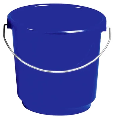 Produktbild von Eimer 15 Liter, Ø 33 cm, mit Metallbügel, blau