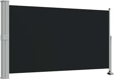 Image de vidaXL Marquise latérale extensible 140x300 cm Noir