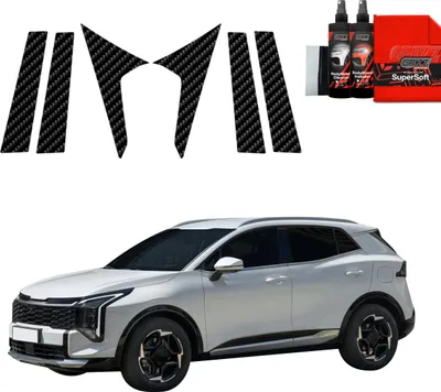 Produktbild von 6in1 Kohlenstoff Schutzfolie Grizz Protector für B-C-Säule - Kia Sportage 5 Facelift (2025)
