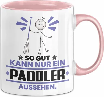 Produktbild von Paddler Geschenk Tasse So Gut Kann Nur Ein Paddler Aussehen Geschenkidee Kaffee-Becher (Rosa)