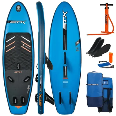 Image de STX iWindsurf RS 280 SUP - Planche de windsurf gonflable FXL - Kit complet 280 x 85 cm