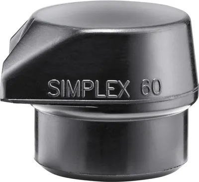 Produktbild von HALDER SIMPLEX Ersatzeinsatz Gummikomposition mit Standfuß schwarz 60mm